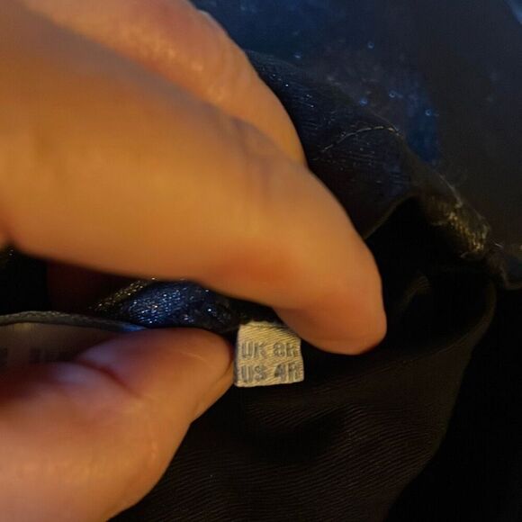 Boden size 4 black sparkling pencil skirt stretchy . - Picture 5 of 7